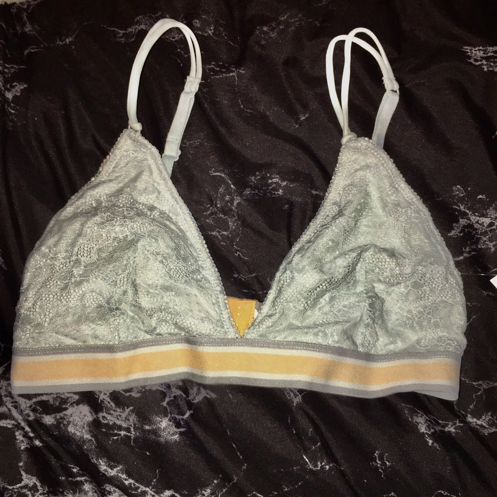 Gray Lace Bralette